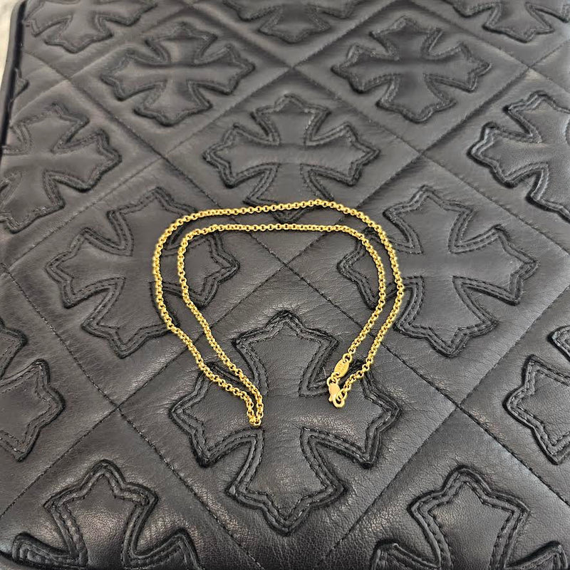 CHROME HEARTS 22K Roll Chain Necklace
