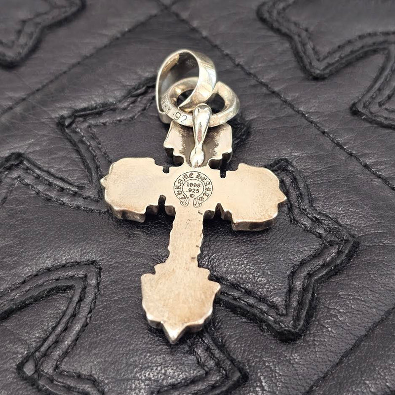CHROME HEARTS Filigree CH Cross XS Pendant Top With Bail