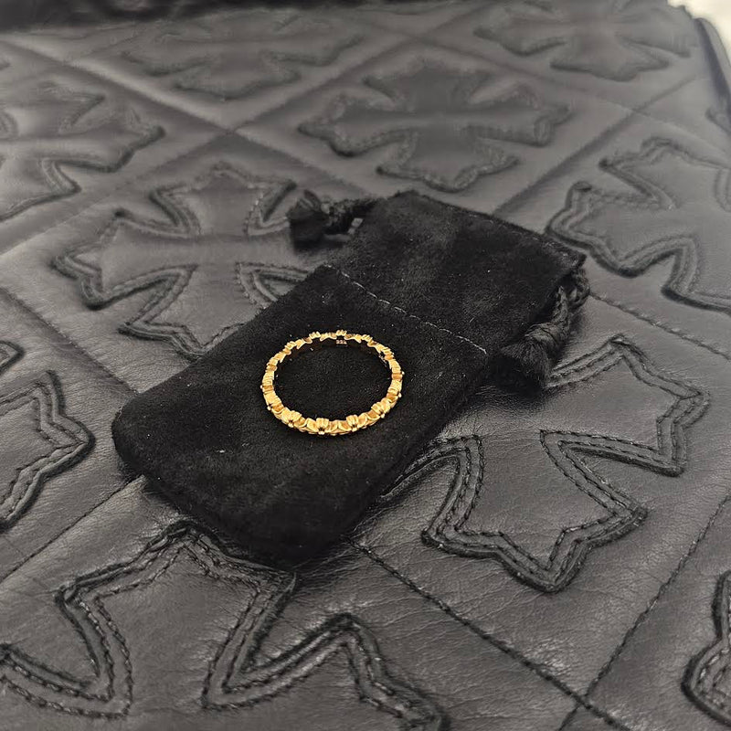 CHROME HEARTS 22K Tiny E CH Plus Ring