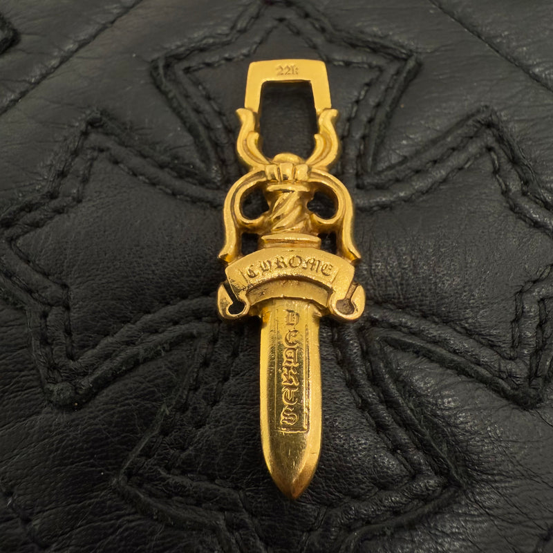 CHROME HEARTS 22K #10 DAGGER PAVE Diamond Pendant Top