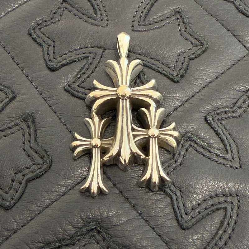 CHROME HEARTS Triple Cross Necklace Pendant Top