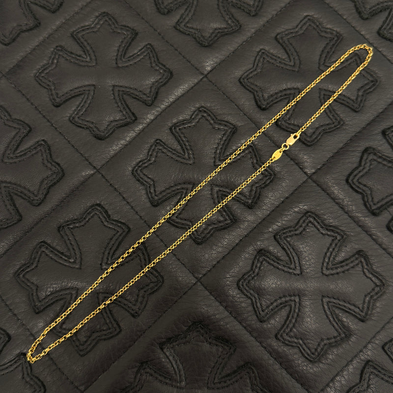CHROME HEARTS 22K Roll Chain Necklace