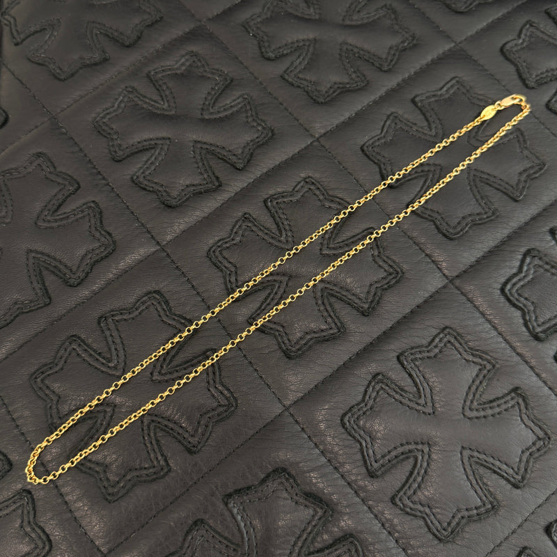 CHROME HEARTS 22K Roll Chain Necklace