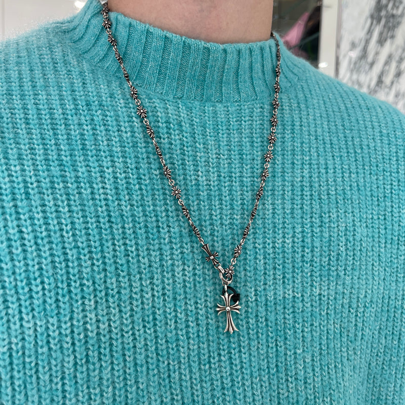 CHROME HEARTS Rosary Chalk CH Plus Chain Necklace