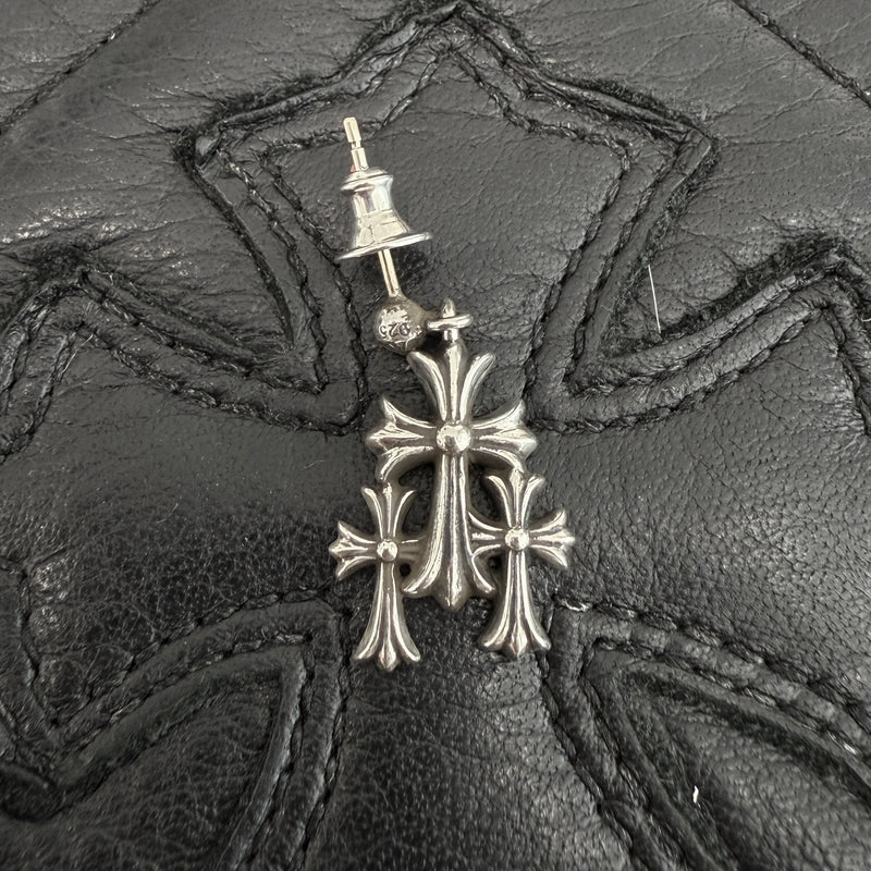 CHROME HEARTS 3 Cemetery Cross Earring