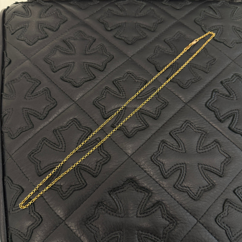 CHROME HEARTS 22K Roll Chain Necklace
