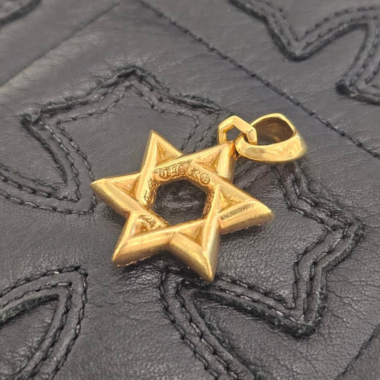 CHROME HEARTS 22K STAR of DAVID Pave Diamond Pendant Top