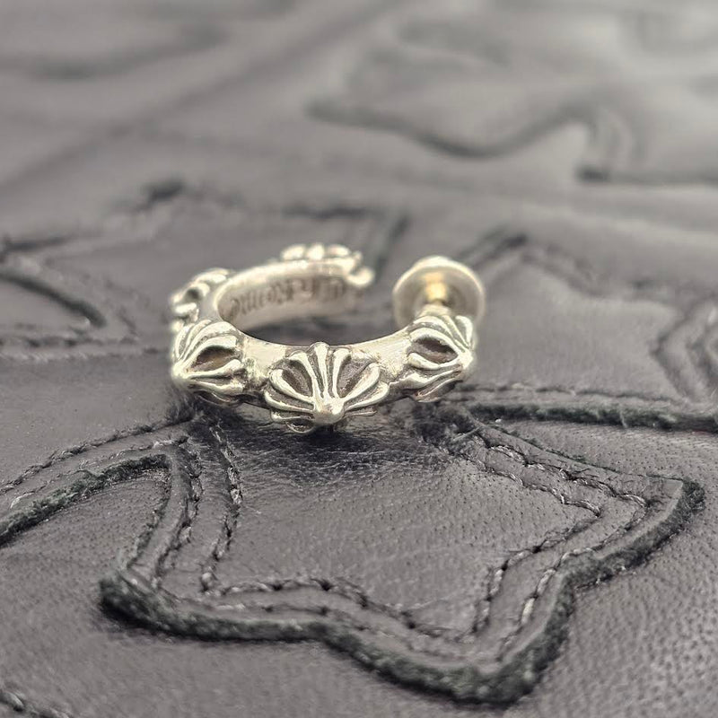 CHROME HEARTS CROSS HOOP Earring