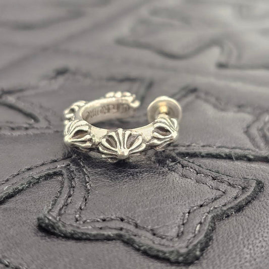 CHROME HEARTS CROSS HOOP Earring