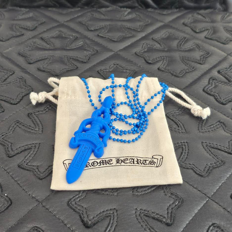 CHROME HEARTS Large Dagger Silicon Rubber Necklace