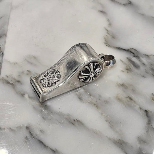 CHROME HEARTS CH Plus Large Whistle With Bail Pendant Top