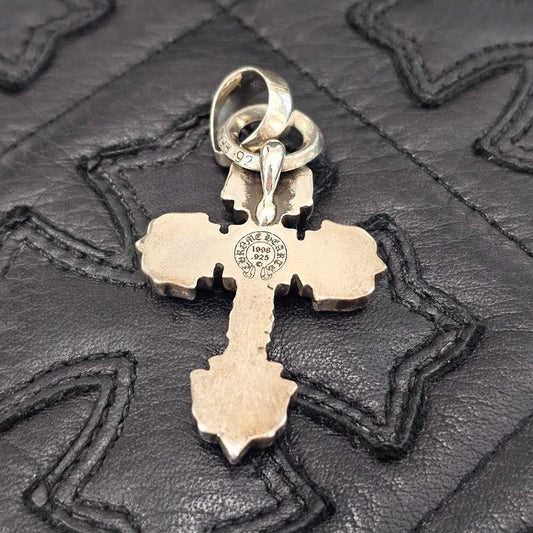 CHROME HEARTS Filigree CH Cross XS Pendant Top With Bail