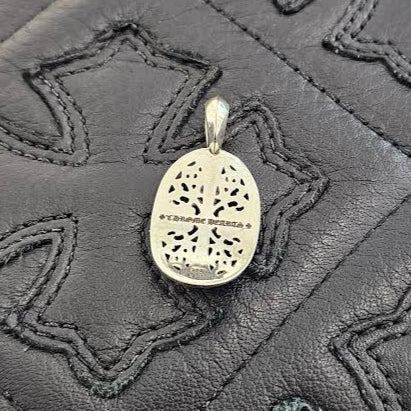 CHROME HEARTS Classic Oval Cross Pendant Top