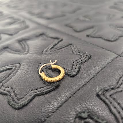 CHROME HEARTS 22K HOOP TFL SML GOLD Earrings