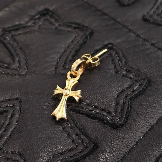 CHROME HEARTS 22K BBY FAT Blue Sapphire Earrings