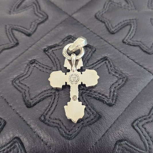 CHROME HEARTS Filigree CH Cross XS Pendant Top With Bail
