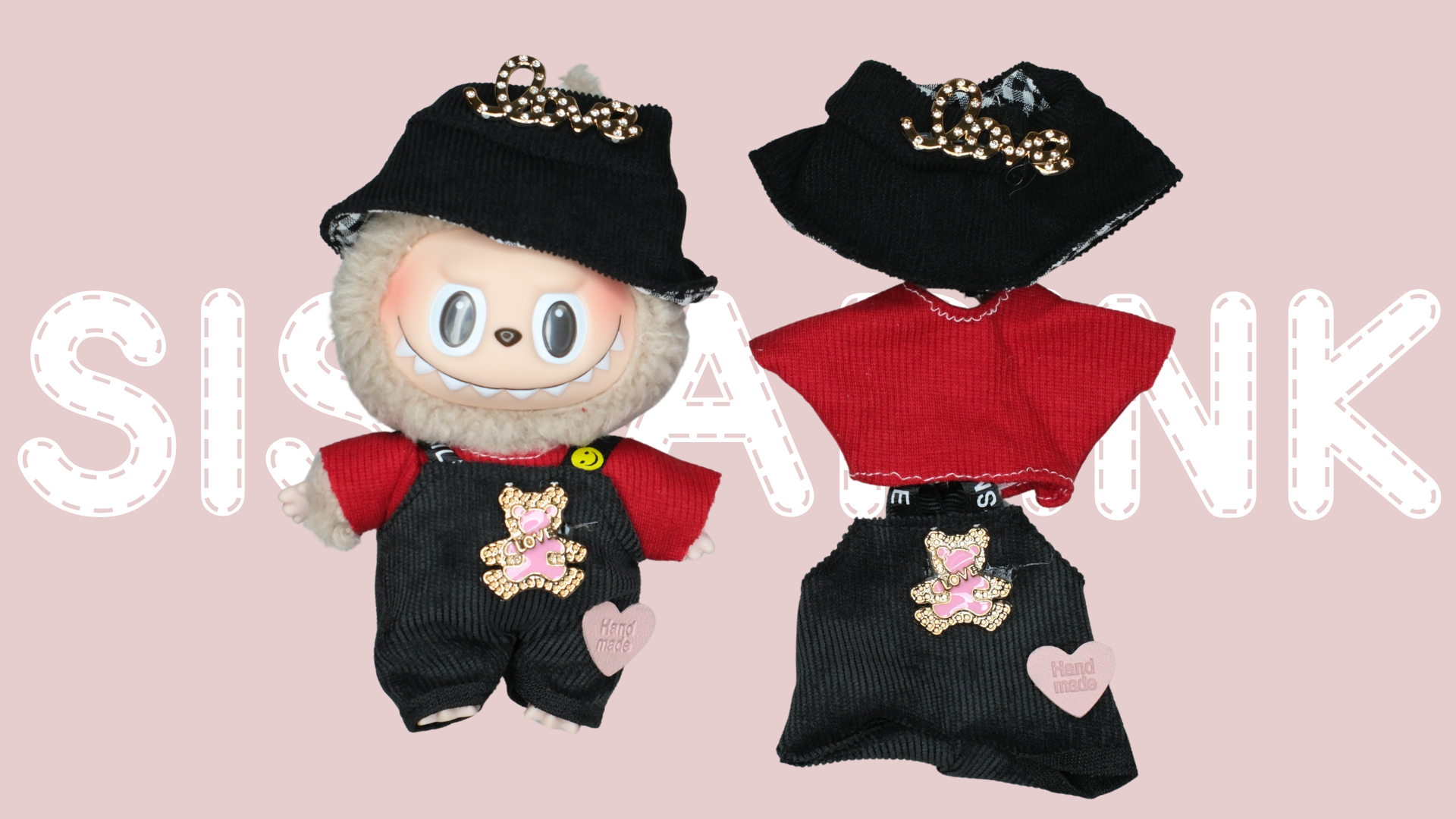 Black&Red Overalls