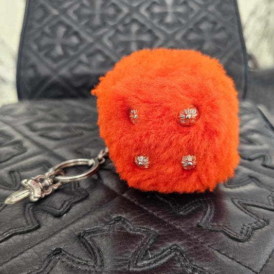 CHROME HEARTS FUZZY DICE Keyring
