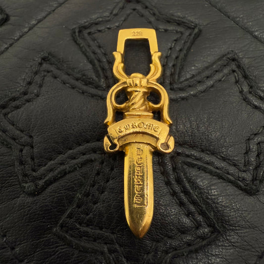 CHROME HEARTS 22K #10 DAGGER PAVE Diamond Pendant Top