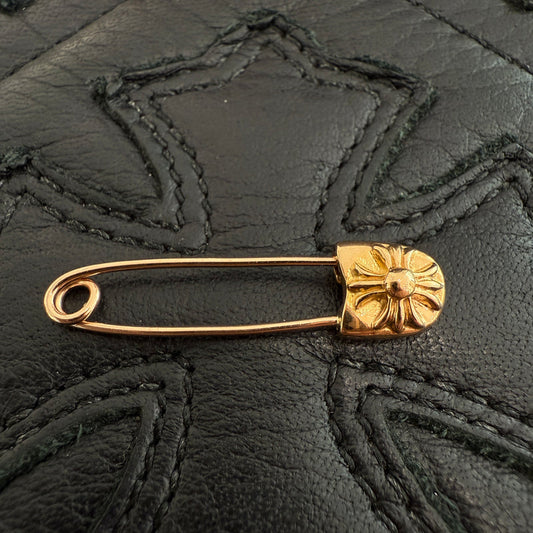 CHROME HEARTS 22K Safety Pin Pendant Top