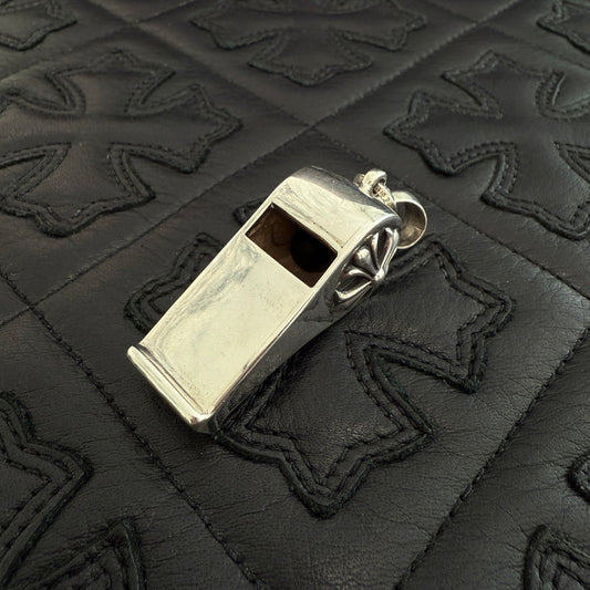 CHROME HEARTS CH Plus Large Whistle With Bail Ball Chain Pendant Top