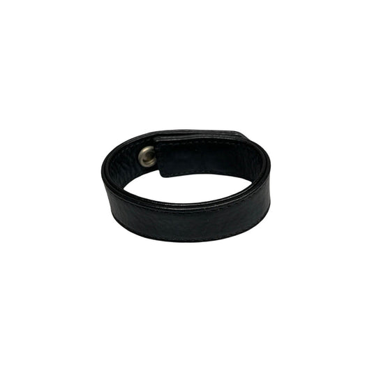 CHROME HEARTS 3BTN 2SNP CH Plus Leather Bracelet