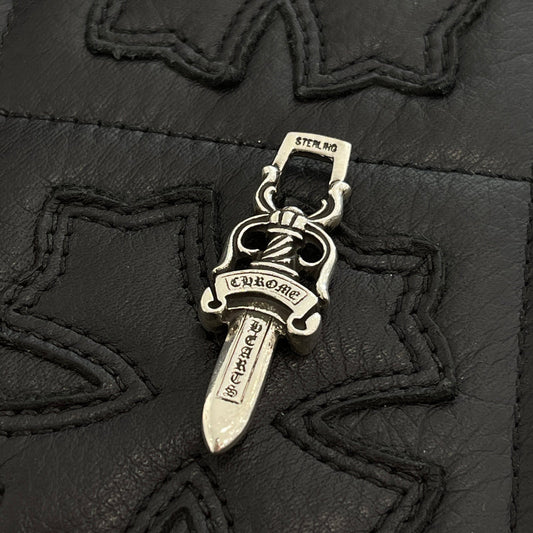 CHROME HEARTS Leather String Dagger Charm Pendant Top