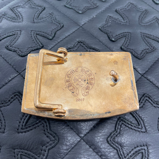 CHROME HEARTS Bronze 1.5 Flare Knee Belt Buckle