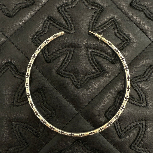 CHROME HEARTS Hoop Tiny E Earrings