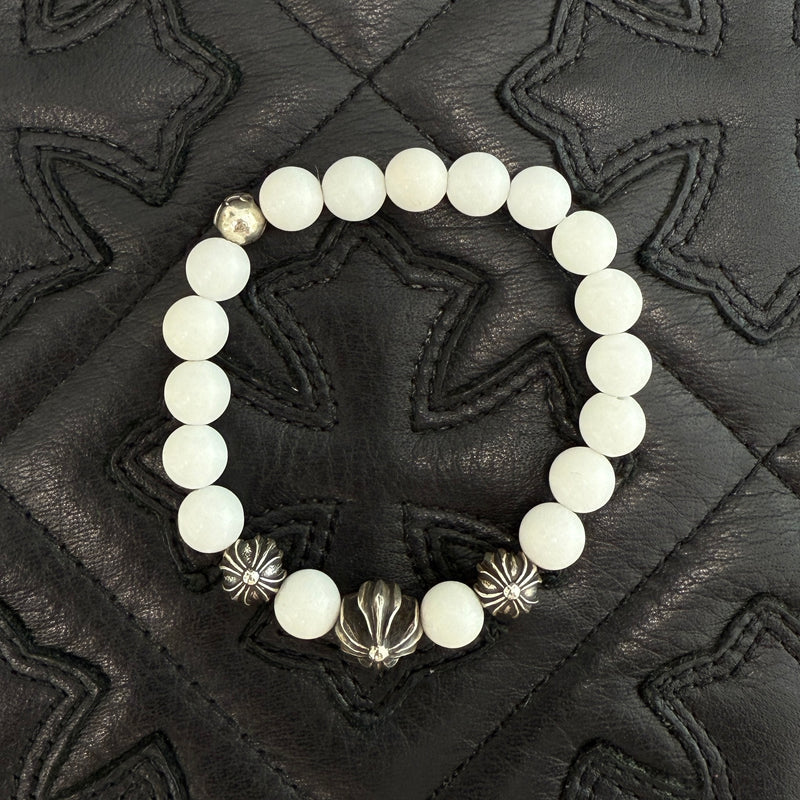 CHROME HEARTS CH Plus White Beads Bracelet