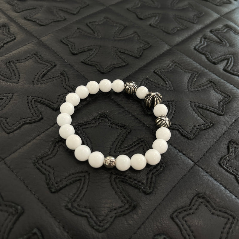 CHROME HEARTS CH Plus White Beads Bracelet