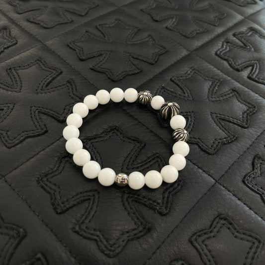 CHROME HEARTS CH Plus White Beads Bracelet