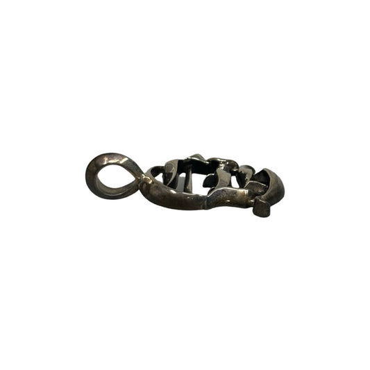 CHROME HEARTS CHARM CH VERTICAL LOGO Shilver Necklace Top