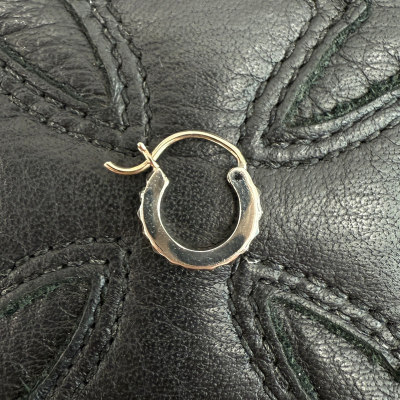CHROME HEARTS Tiny TFP Punk Hoop Earrings