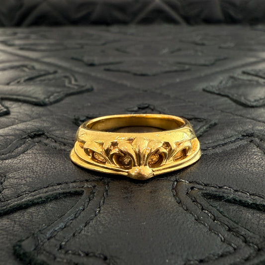 CHROME HEARTS 22K Half Classic Keeper Ring